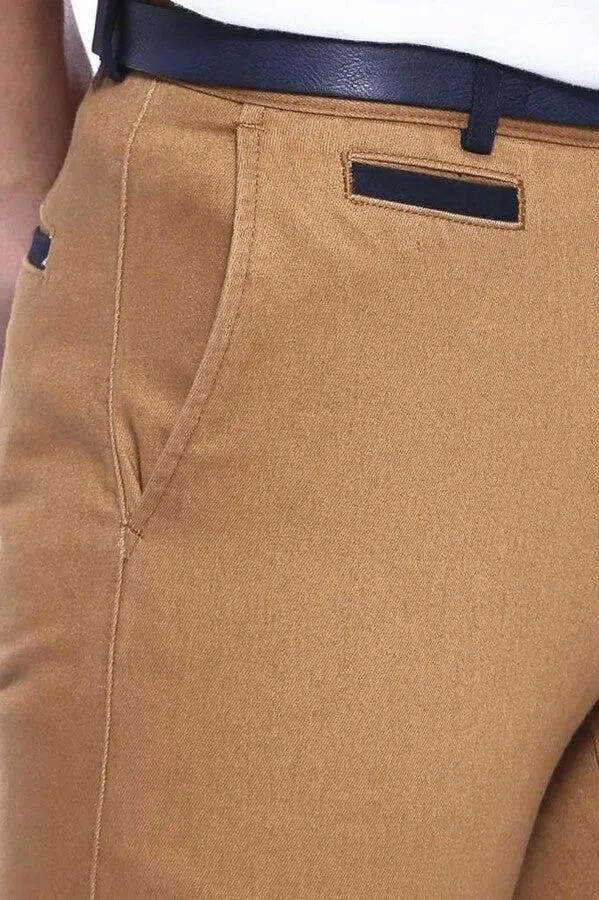 Belt Coloured Tan Pants - Wessi