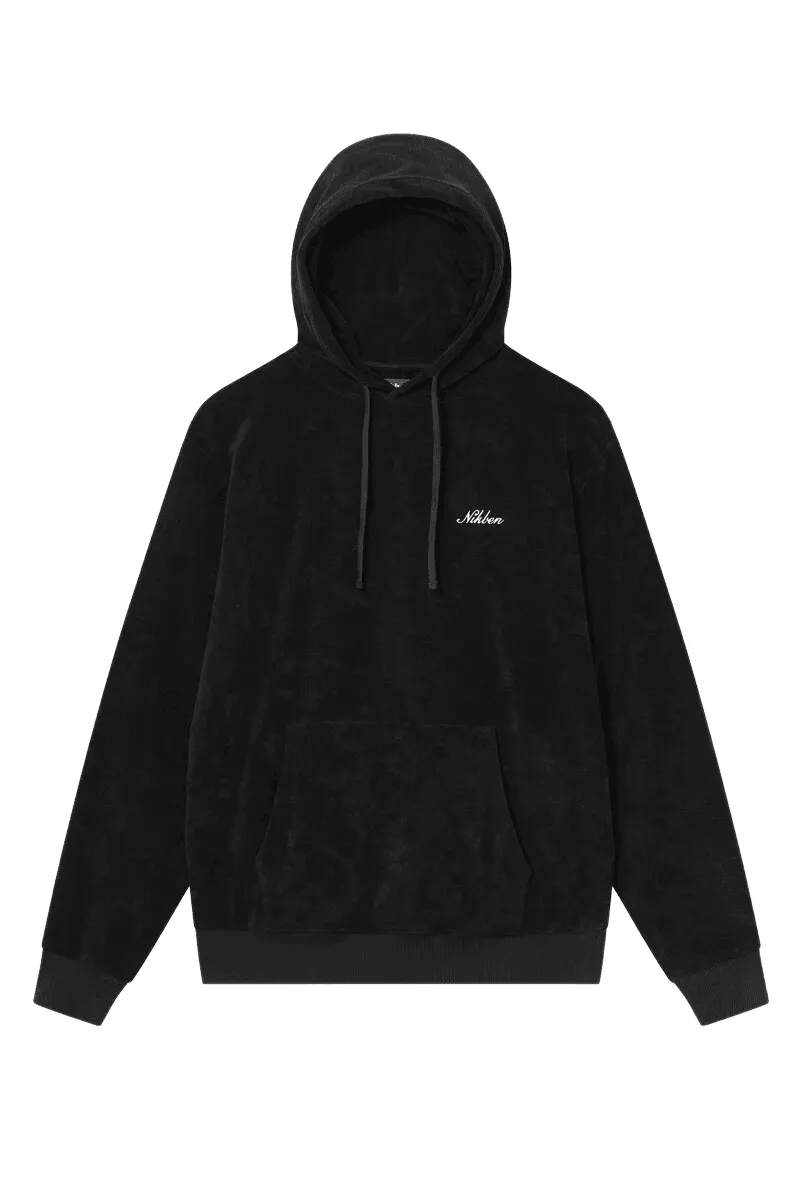 Black Terry Hoodie