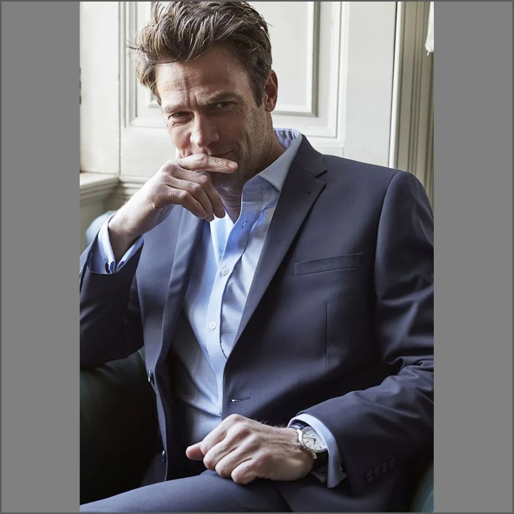 Brook Taverner Dijon Navy Suit-