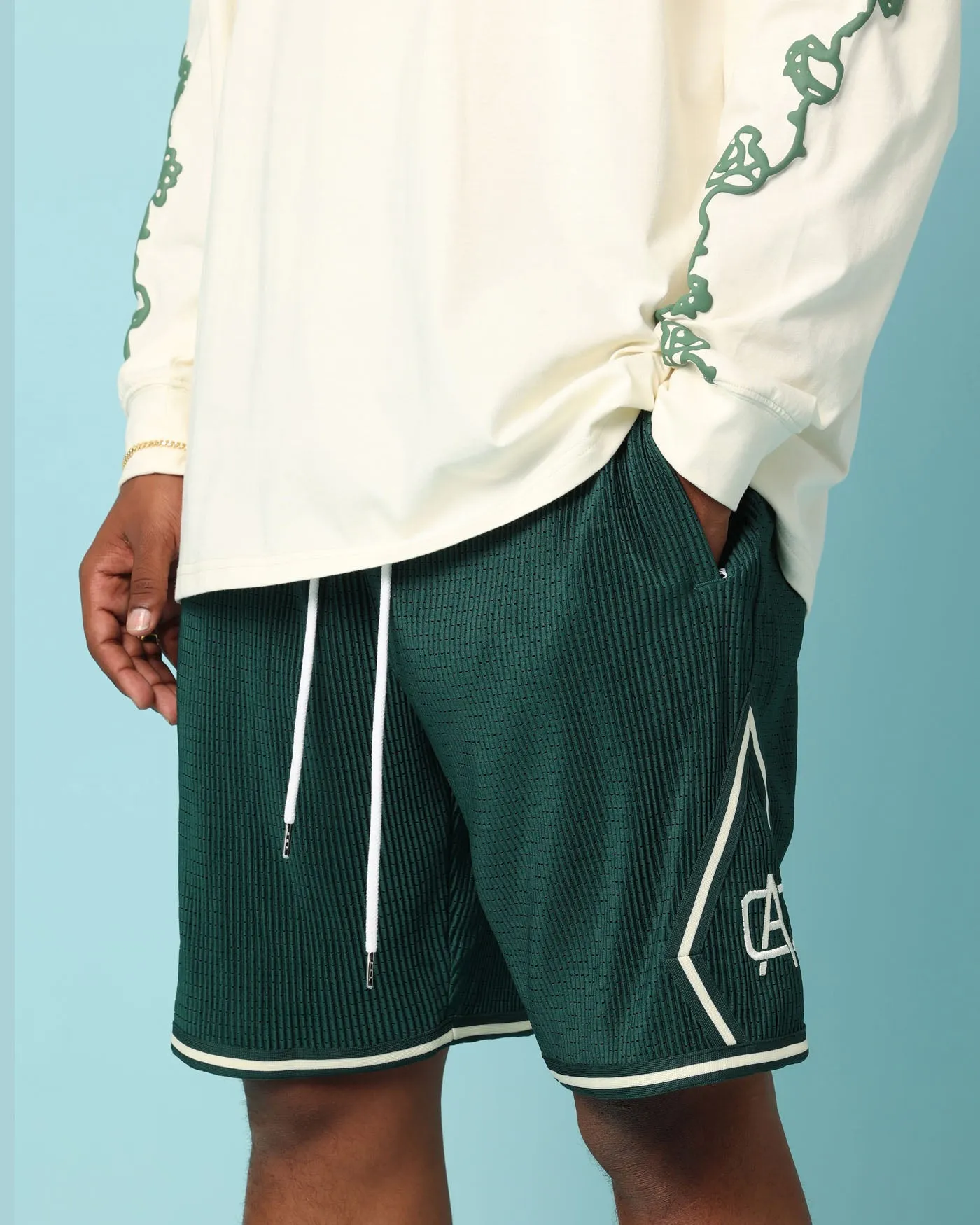 Carré Fold Ball Shorts Green