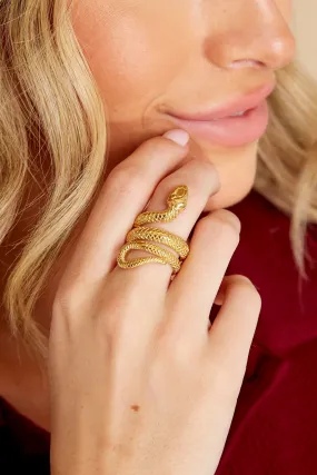 Cleo Gold Snake Ring