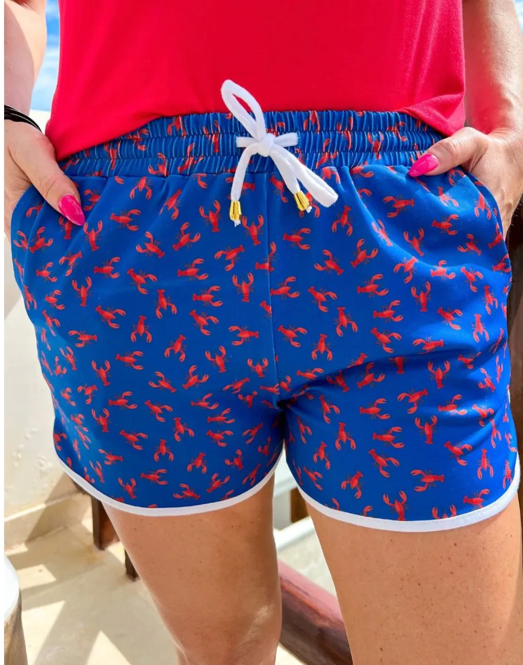 Crawfish Drawstring Everyday Shorts