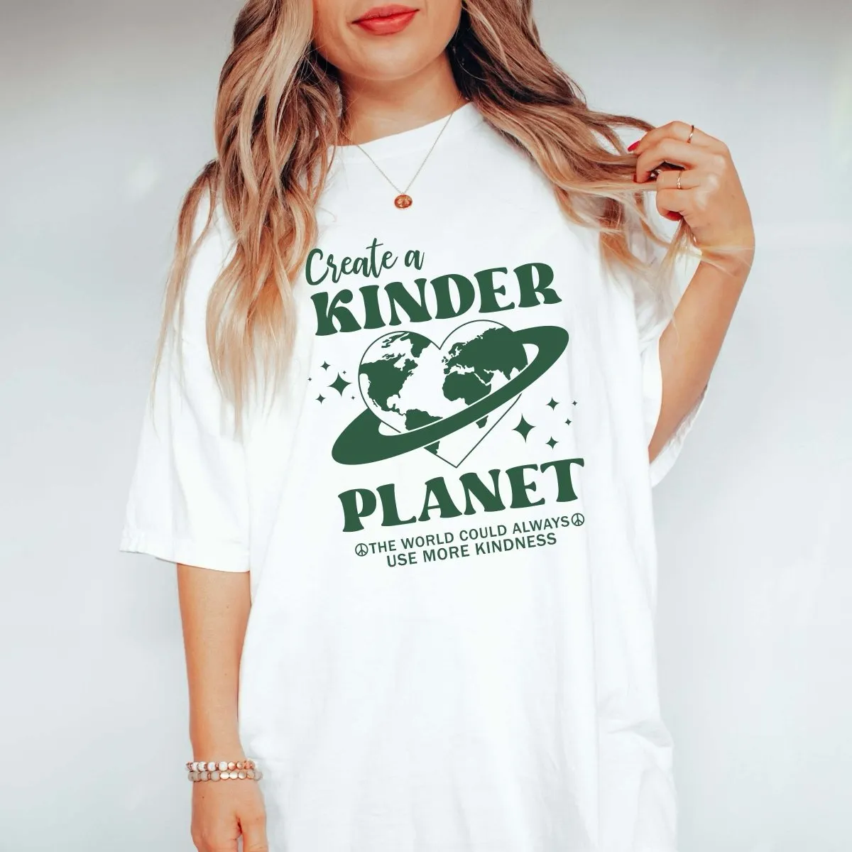 Create a Kinder Planet Comfort Color Tee