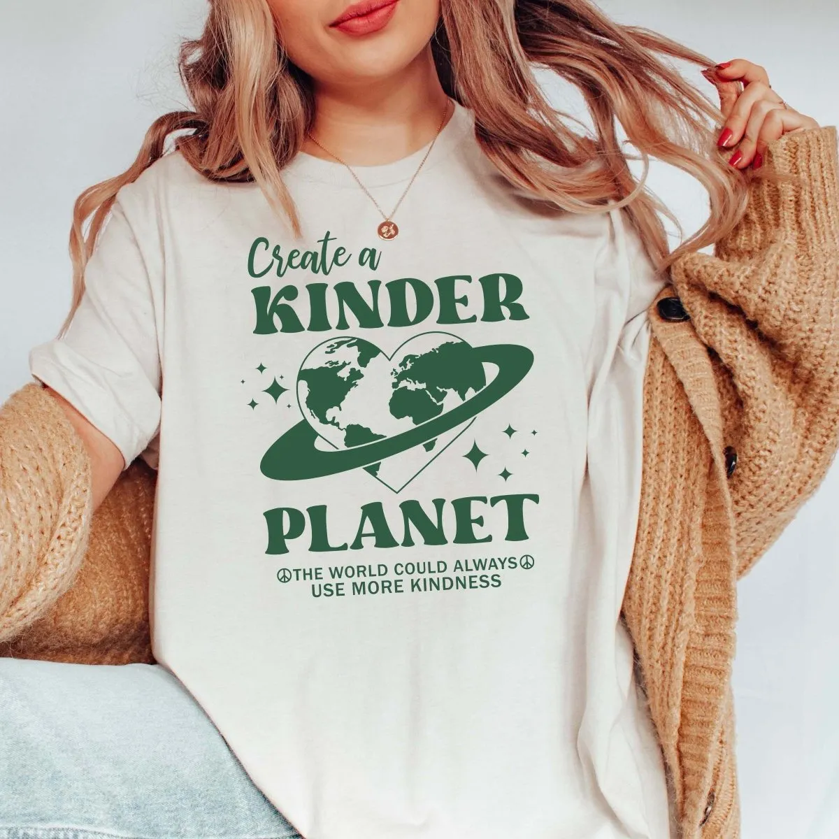 Create a Kinder Planet Comfort Color Tee