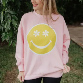 Daisy Eyes Happy Face Wholesale Sweatshirt