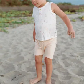 Drawstring Shorts - Coral Mist