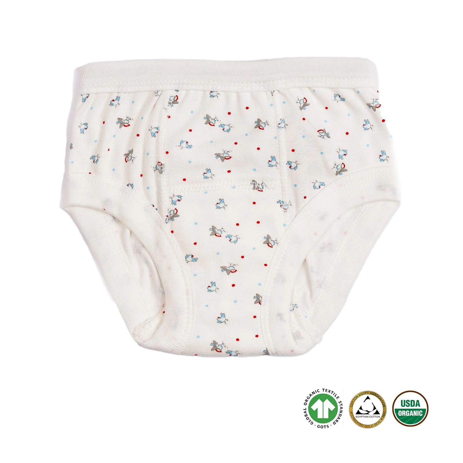 Egyptian Organic Cotton Training Pants, Bird Print