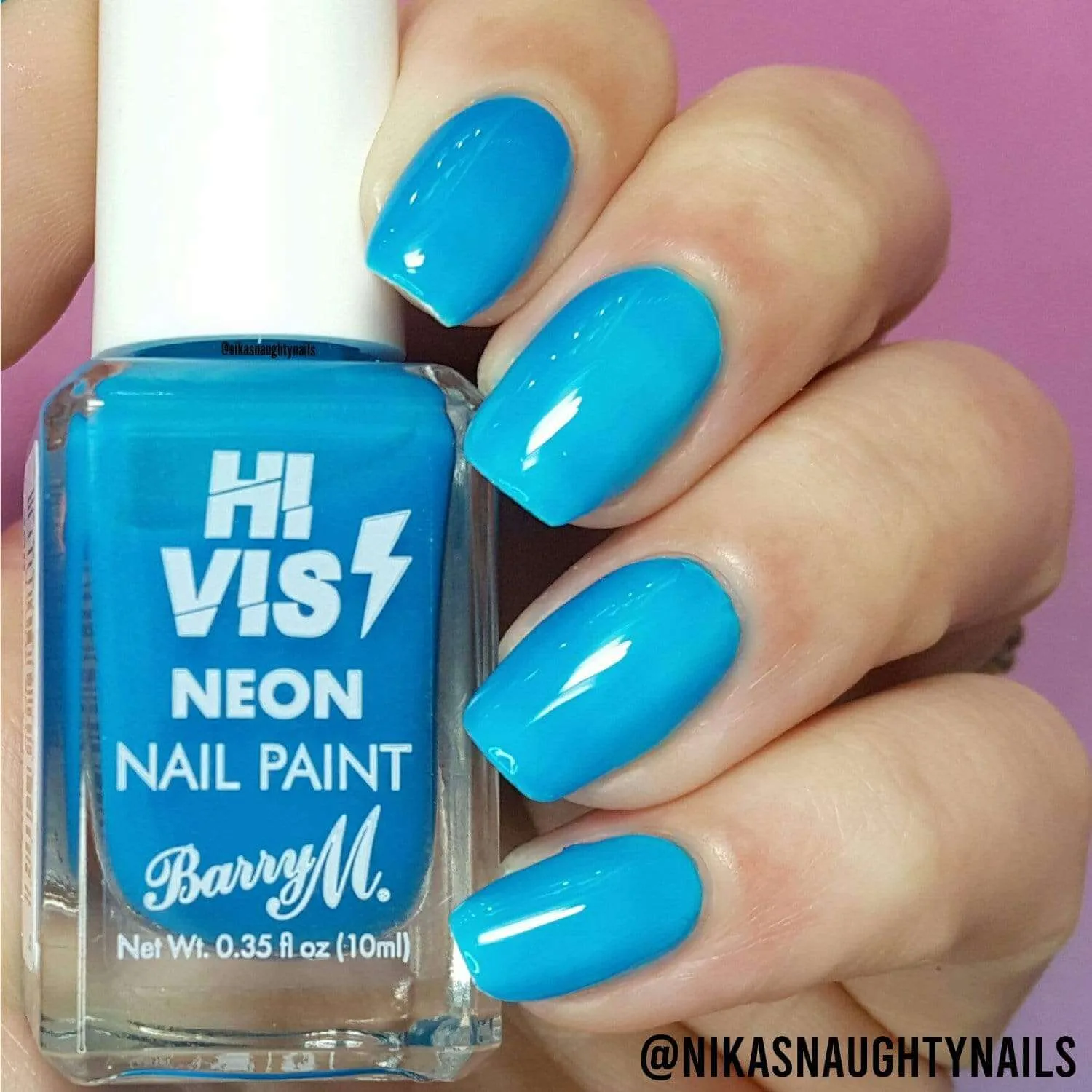 Hi Vis Neon Nail Paint | Blue Shock