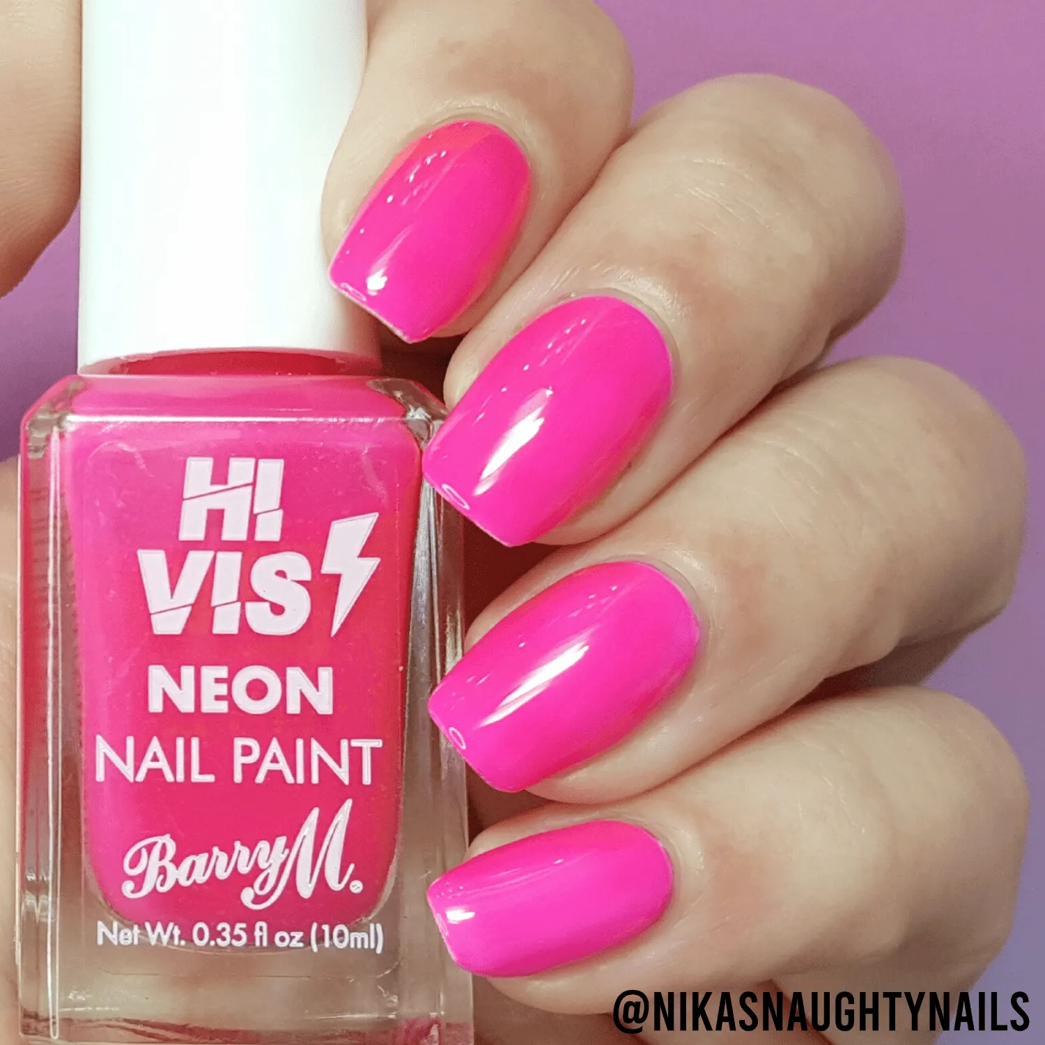 Hi Vis Neon Nail Paint | Pink Venom