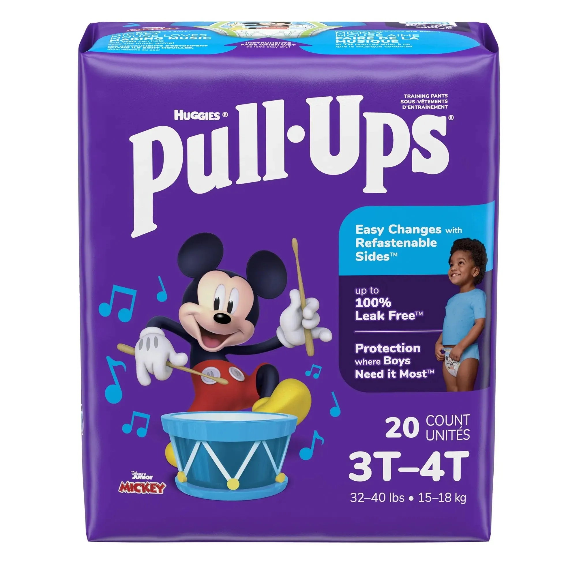 Huggies Pull-Ups® Learning Designs® for Boys Training Pants, 3T to 4T, 20 per Package