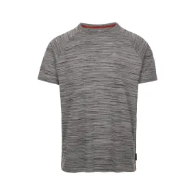 Leecana Men's Quick Dry Active T-Shirt in Grey Marl