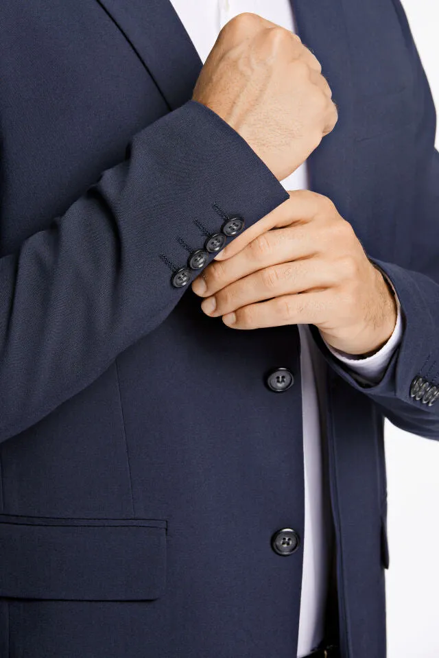 Lindbergh Plain Suit Slim Fit | Navy