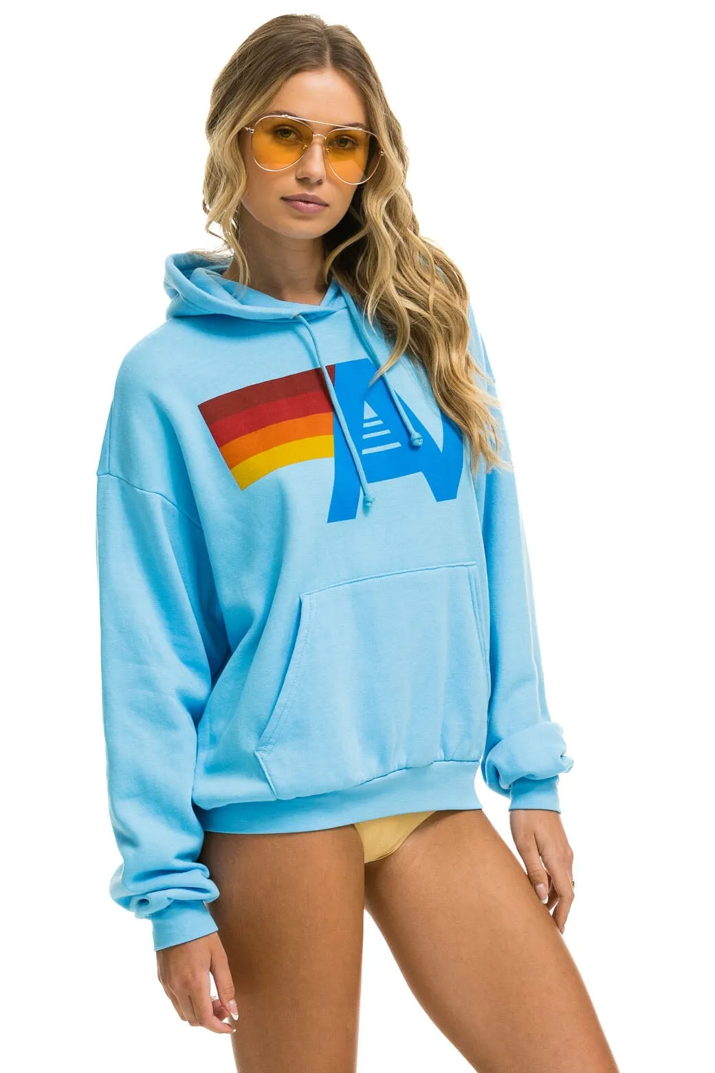 Logo Pullover Relaxed Hoodie ~ Sky