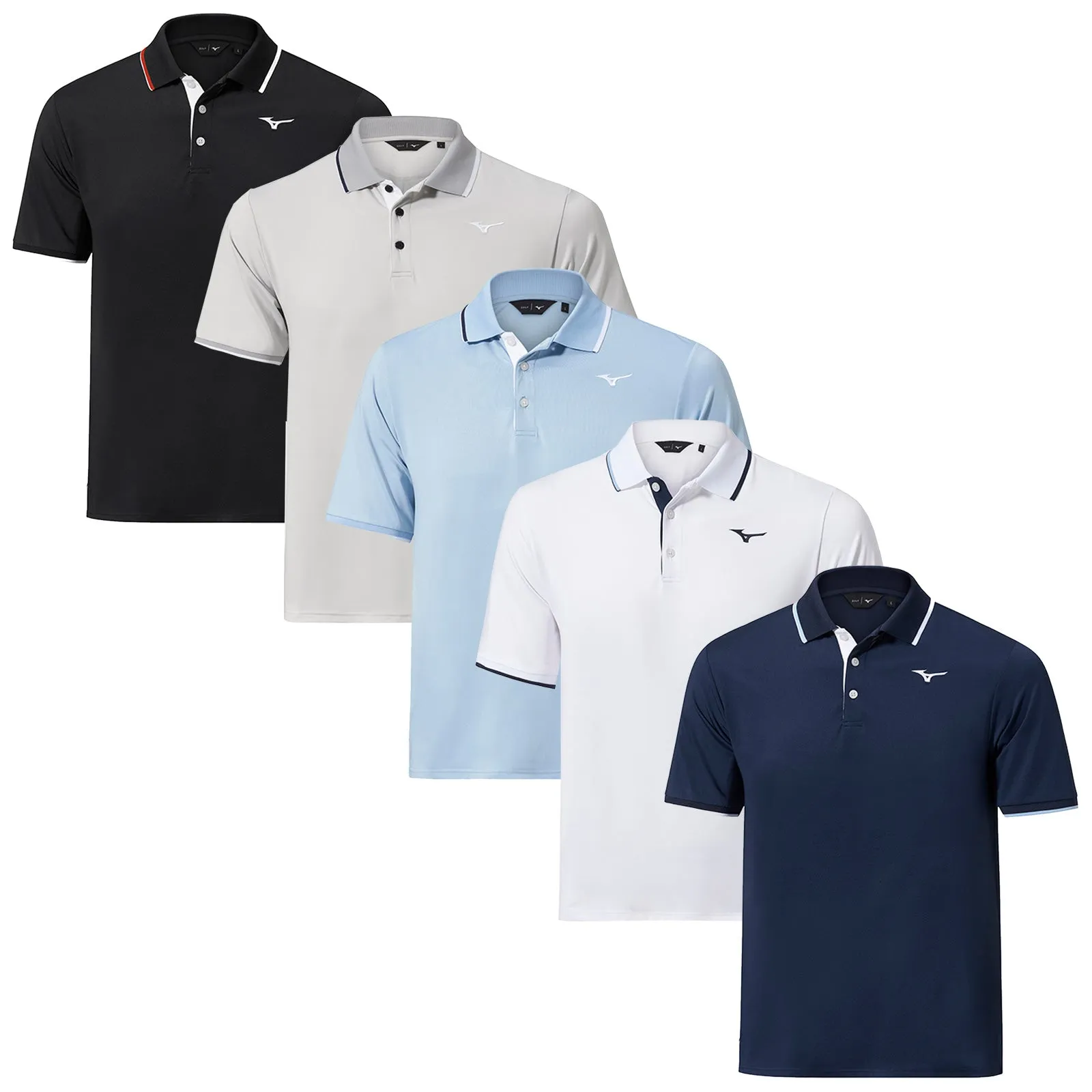 Mizuno Mens Quick Dry Comp Plus Polo Shirt