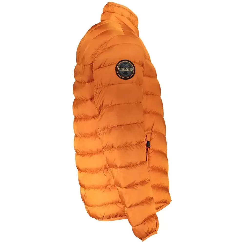 Napapijri Orange Polyamide Men Jacket