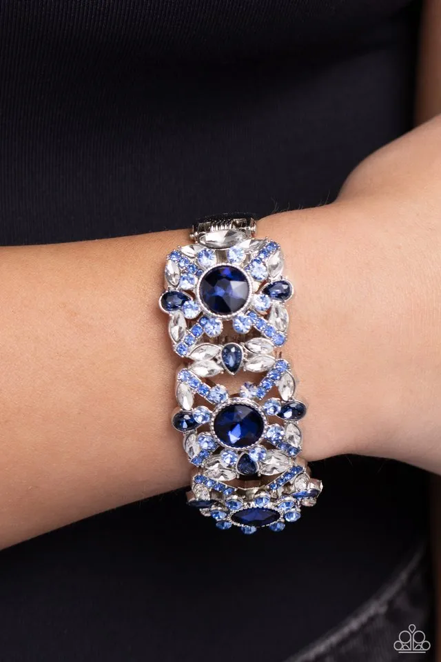 Paparazzi Bracelet ~ Shimmering Solo - Blue