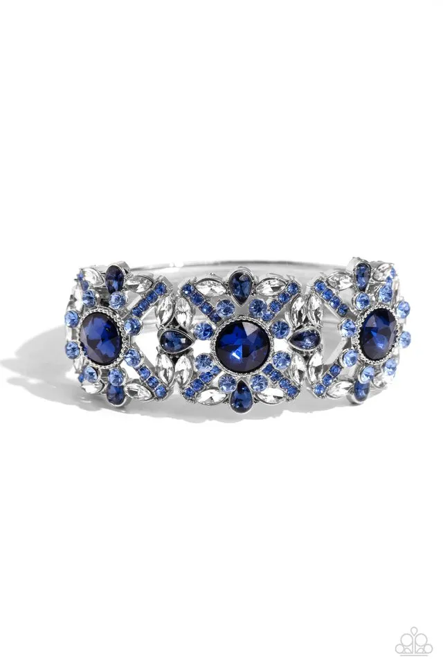 Paparazzi Bracelet ~ Shimmering Solo - Blue