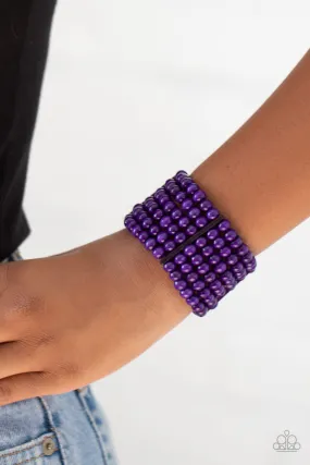 Paparazzi Bracelet ~ Tanning in Tanzania - Purple