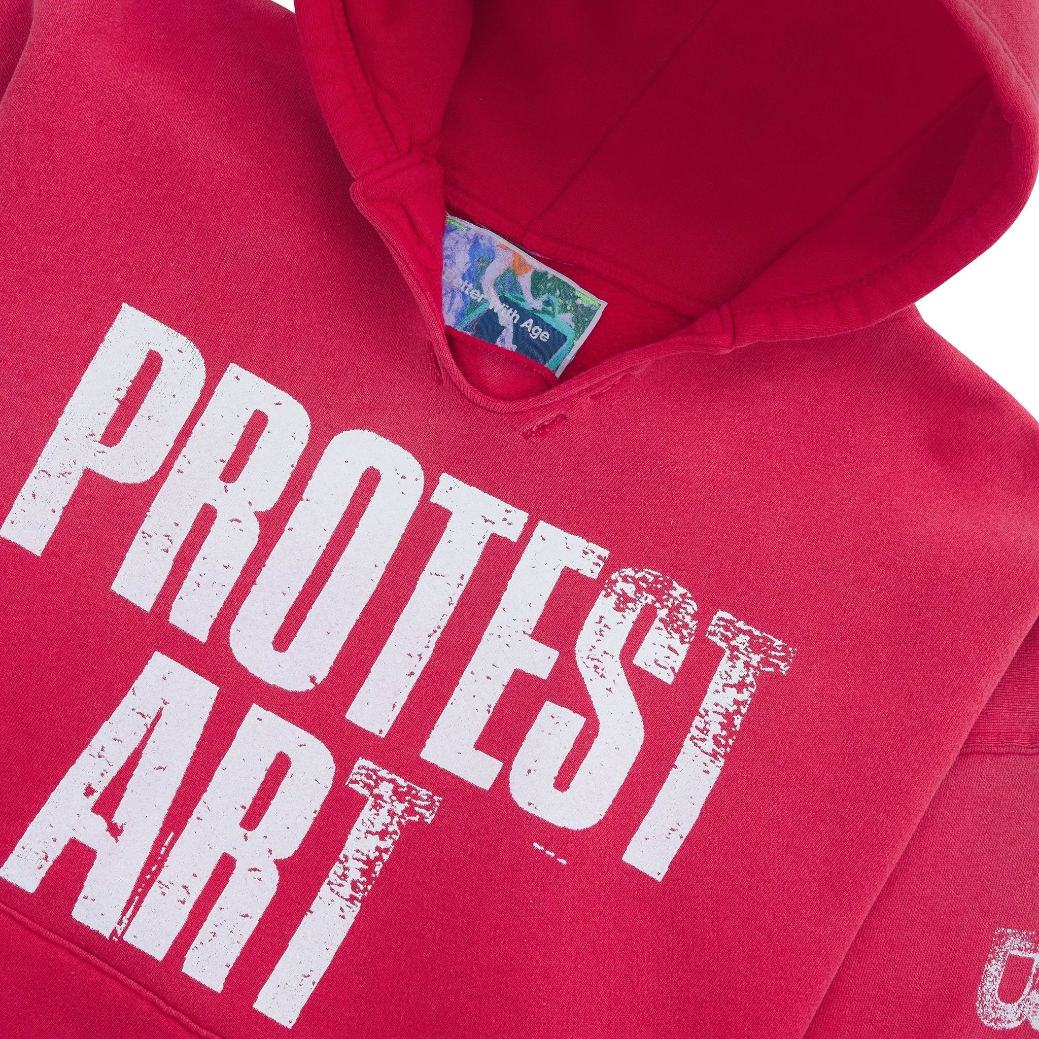 Protest Art Hoodie | Faded Red