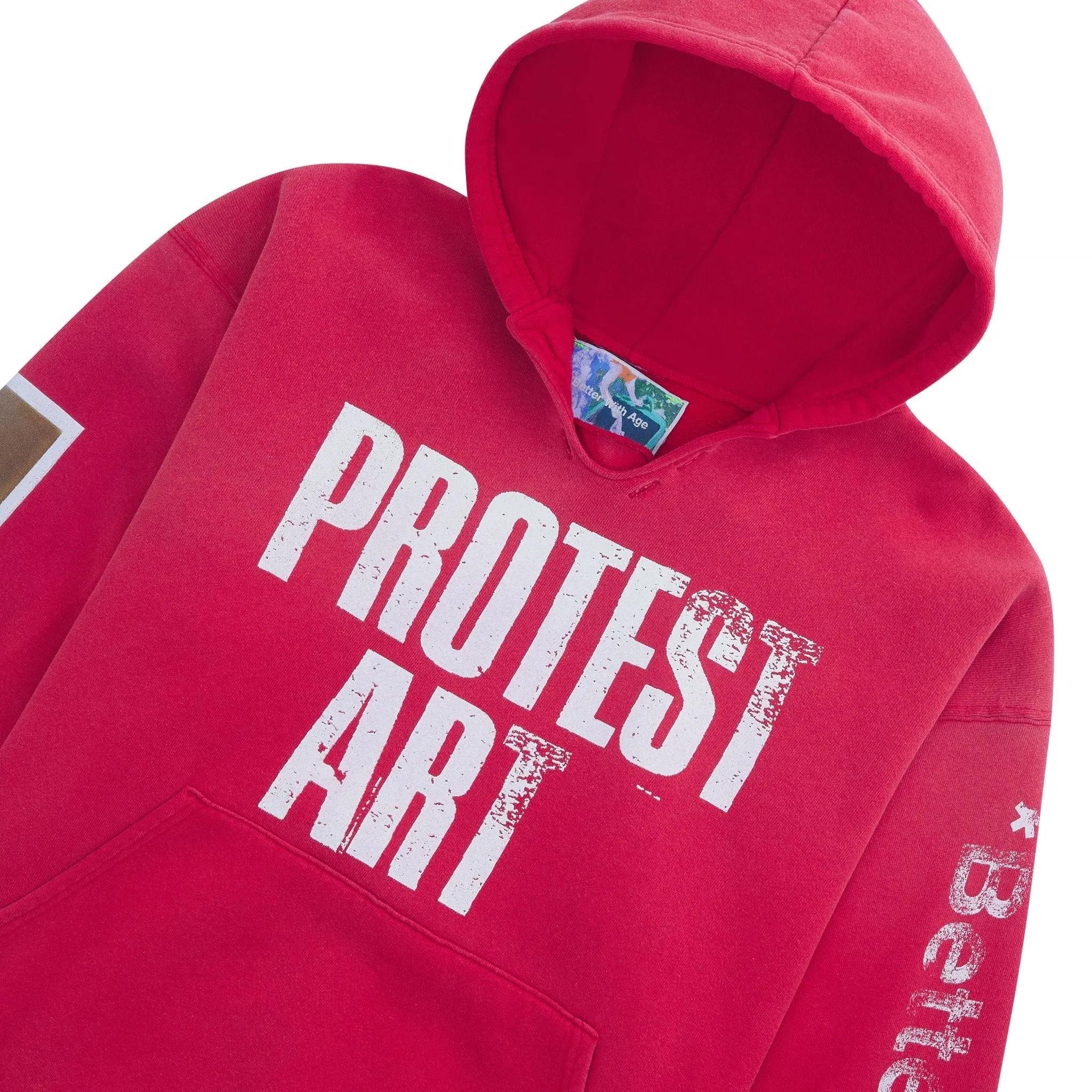 Protest Art Hoodie | Faded Red