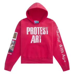 Protest Art Hoodie | Faded Red