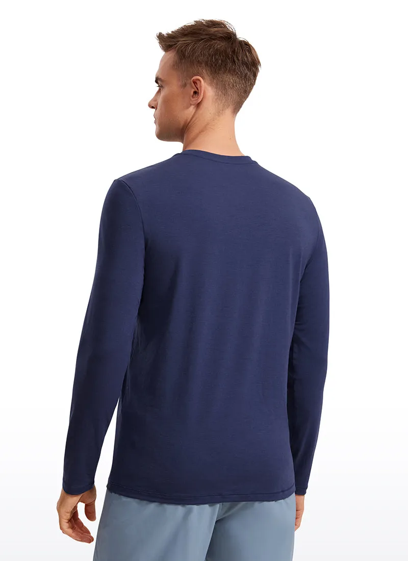 Quick Dry High Crewneck Long Sleeves Shirts