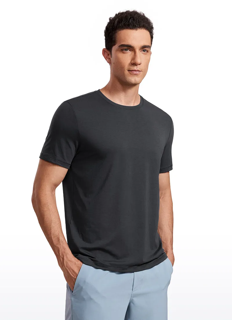 Quick Dry High Crewneck Short Sleeves Shirts