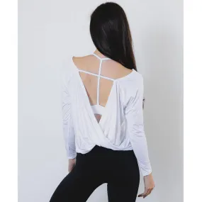 Quick Dry Open Back Long Sleeve Yoga Top