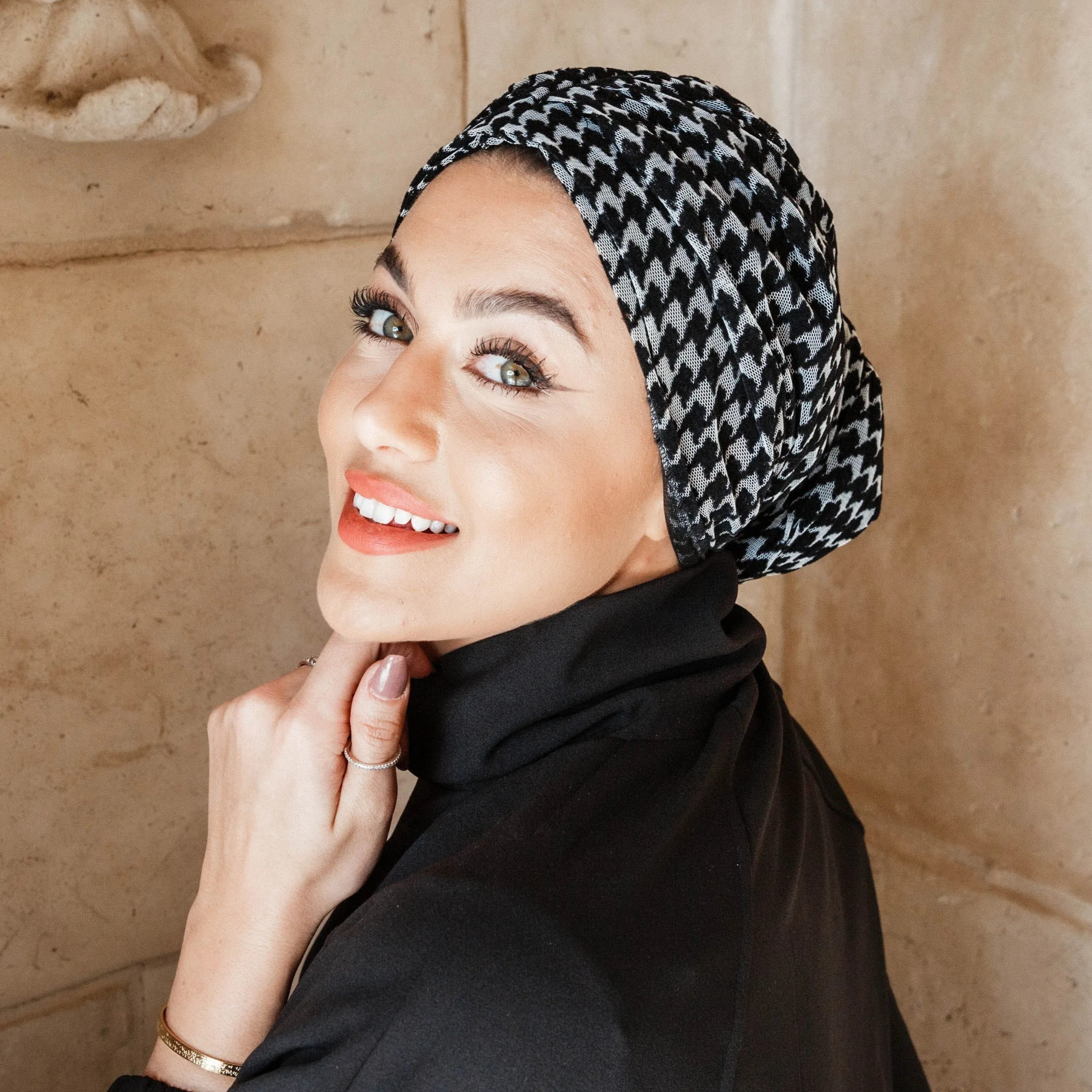 Soft Gingham Turban