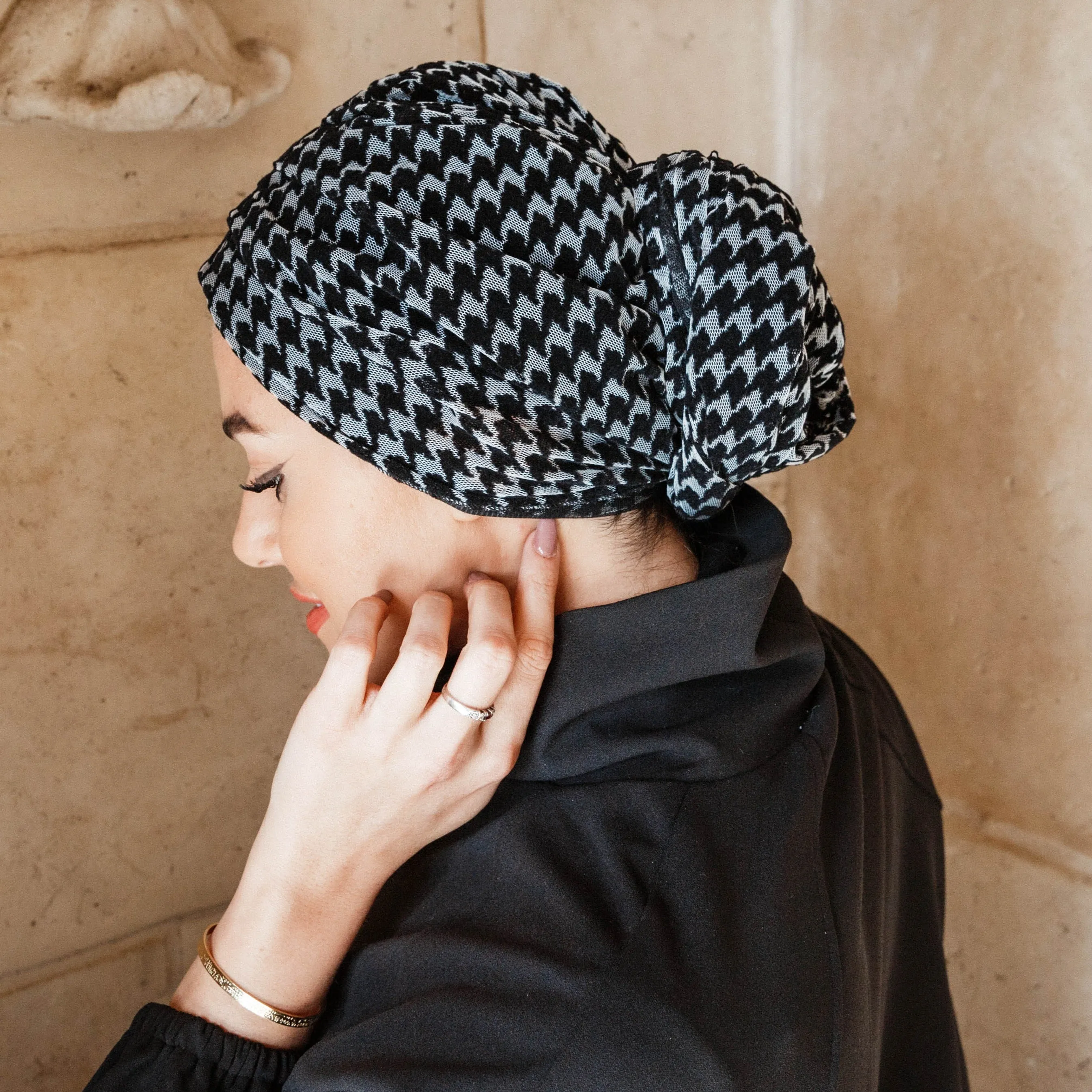 Soft Gingham Turban