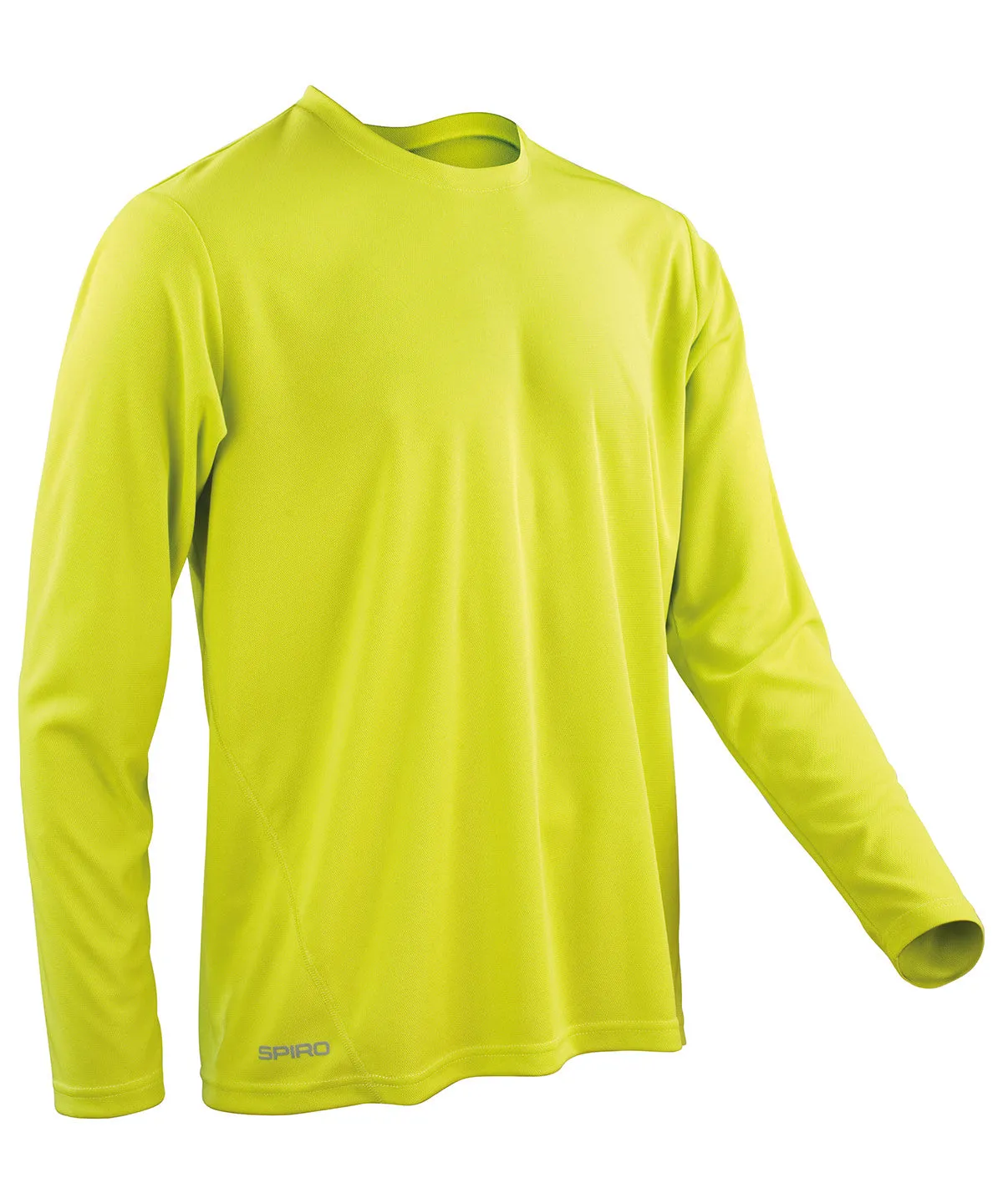 Spiro quick-dry long sleeve t-shirt | Lime Green