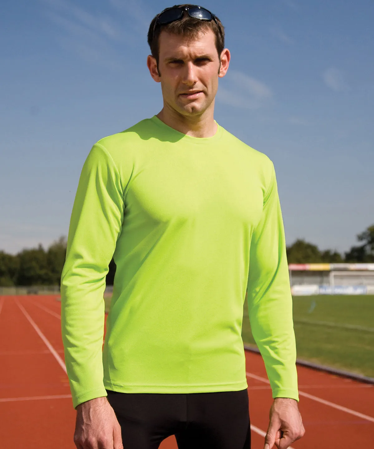 Spiro quick-dry long sleeve t-shirt | Lime Green