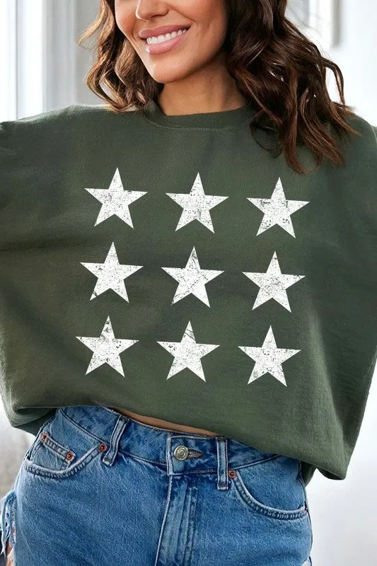 Stars Graphic Fleece Sweatshirts