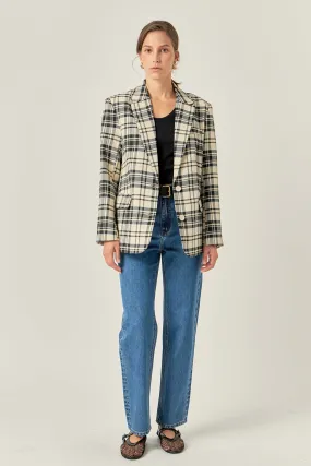 Statement Plaid Blazer