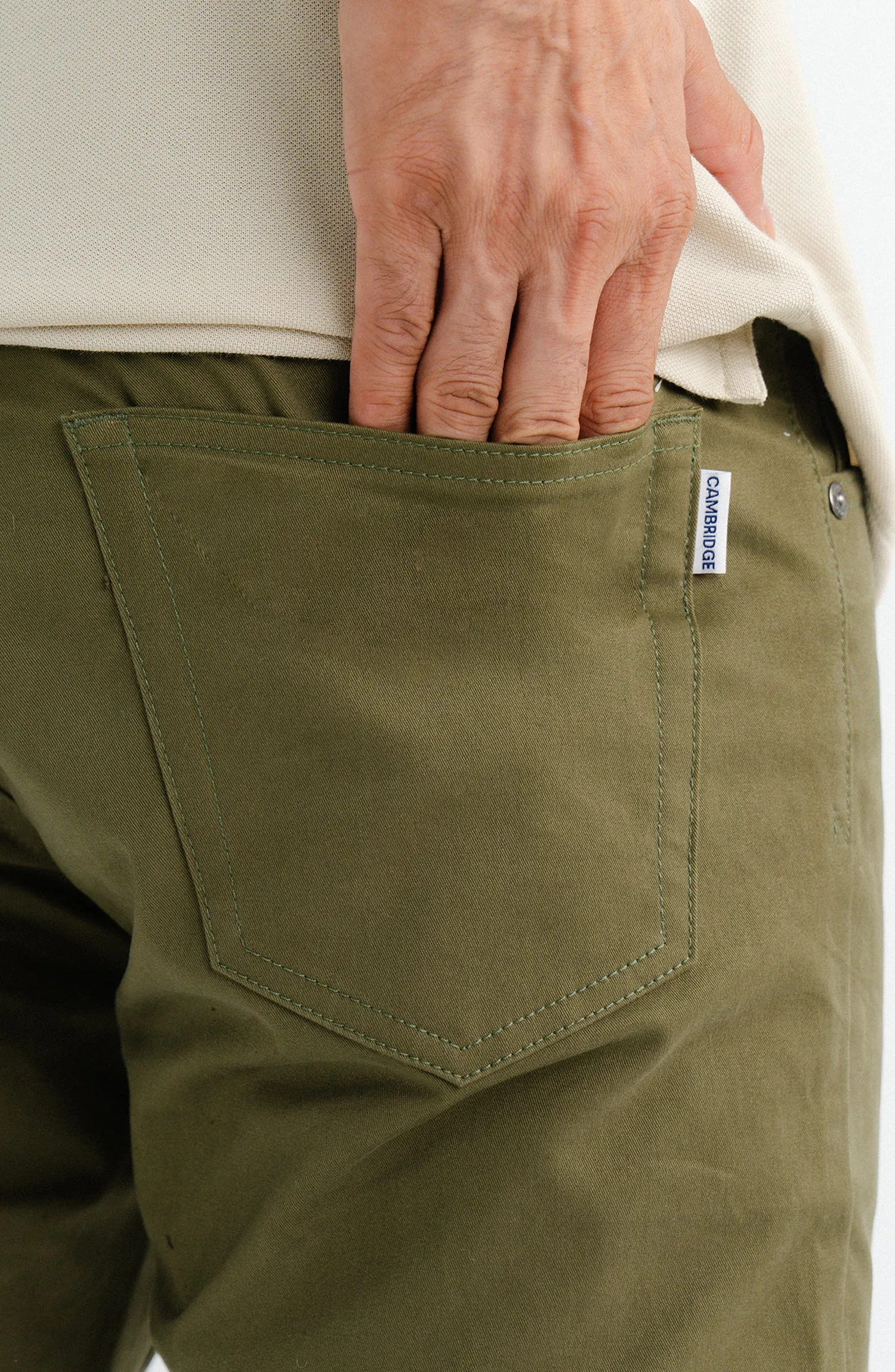 Suede Pant - Olive