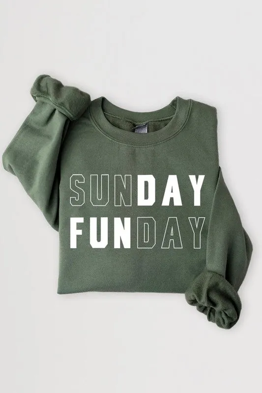 Sunday Funday Graphic Fleece Sweatshirts