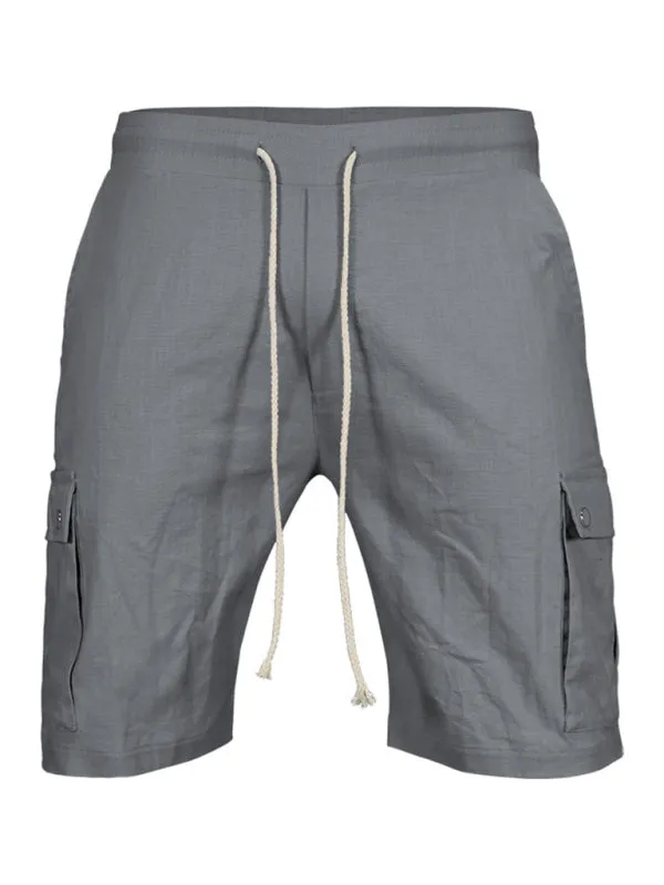 TEEK - Mens Slim Drawstring Quarter Leg Cargo Shorts