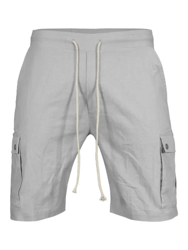 TEEK - Mens Slim Drawstring Quarter Leg Cargo Shorts