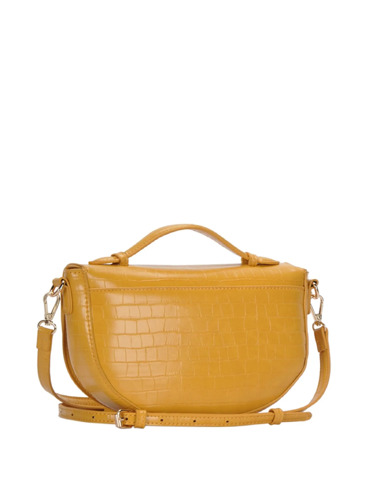 Textured Croc Crossbody Purse