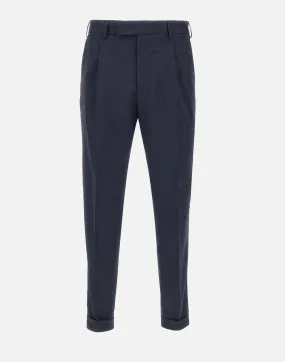 The Rebel Blue Slim Fit Trousers