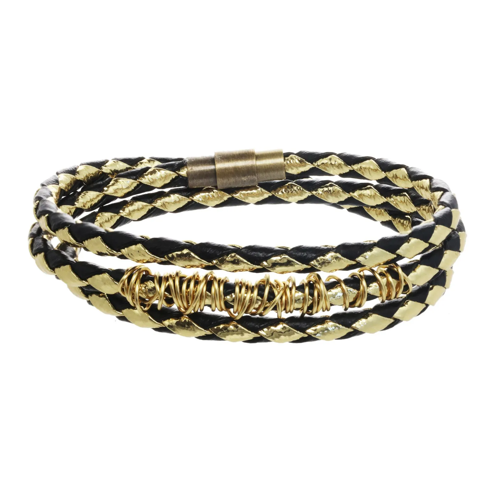 Triple-Wrap Braided Bangle