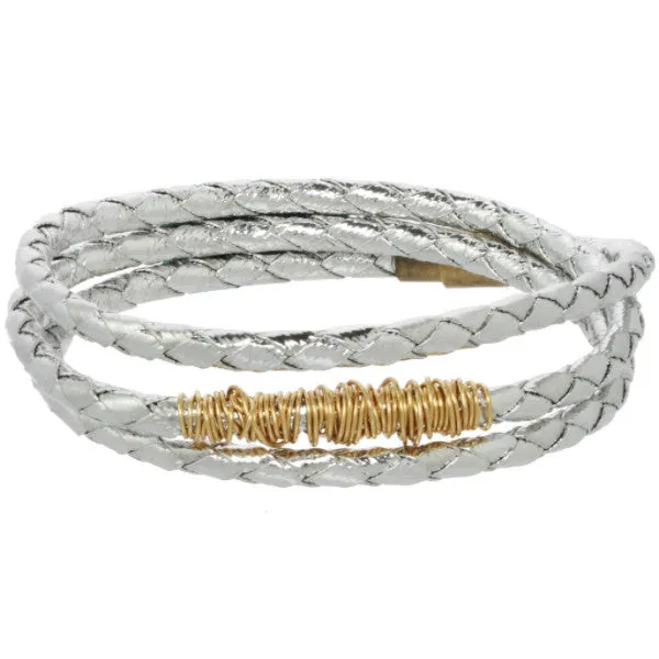 Triple-Wrap Braided Bangle