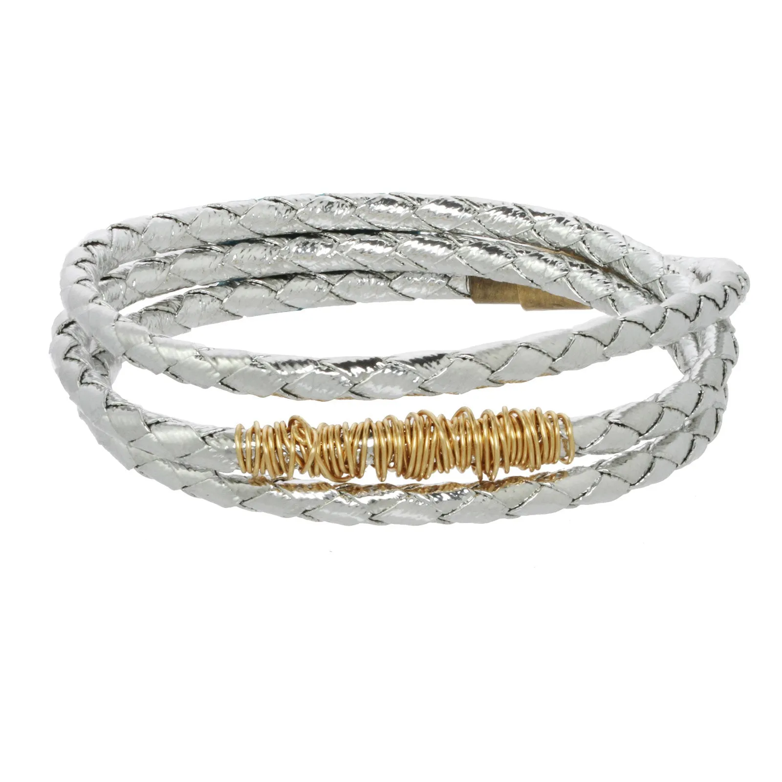 Triple-Wrap Braided Bangle