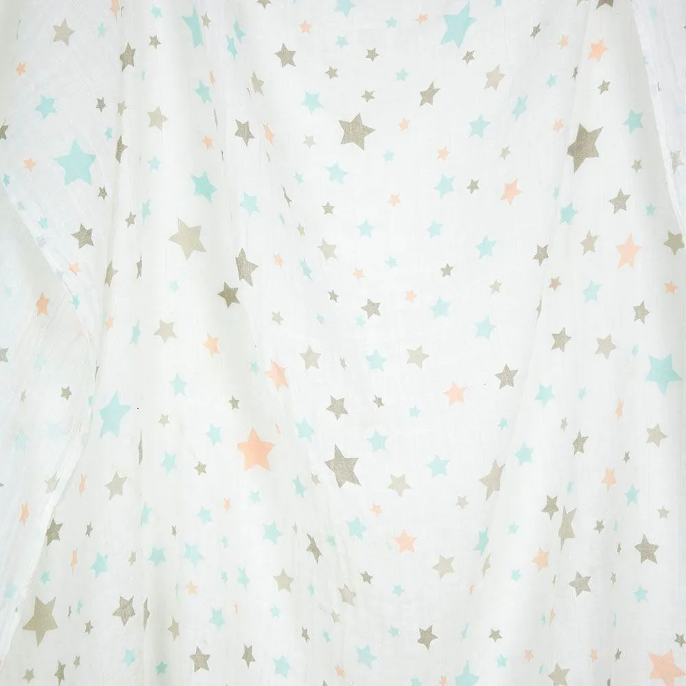 Weegoamigo Muslin Swaddle Wraps - Twinkle Blue